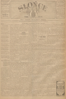 Słońce : organ urzędowy Unji Polskiej w Ameryce. R. 3, 1898, no. 27