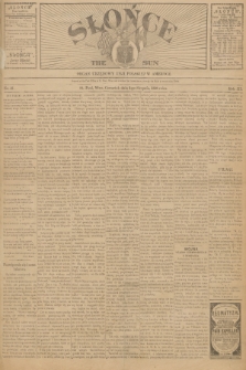 Słońce : organ urzędowy Unji Polskiej w Ameryce. R. 3, 1898, no. 31