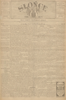 Słońce : organ urzędowy Unji Polskiej w Ameryce. R. 3, 1898, no. 38