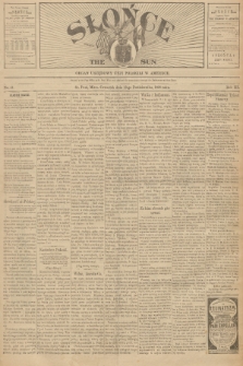 Słońce : organ urzędowy Unji Polskiej w Ameryce. R. 3, 1898, no. 41