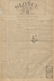 Słońce : organ urzędowy Unji Polskiej w Ameryce. R. 3, 1898, no. 44