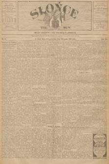 Słońce : organ urzędowy Unji Polskiej w Ameryce. R. 3, 1898, no. 46