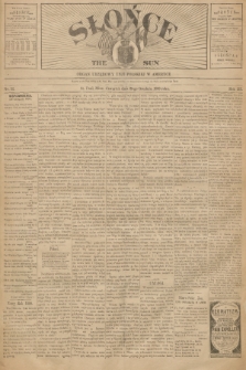 Słońce : organ urzędowy Unji Polskiej w Ameryce. R. 3, 1898, no. 52
