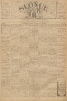Słońce : organ urzędowy Unji Polskiej w Ameryce. R. 4, 1899, no. 13