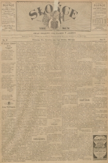 Słońce : organ urzędowy Unji Polskiej w Ameryce. R. 4, 1899, no. 49