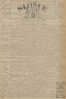 Słońce : organ urzędowy Unji Polskiej w Ameryce. R. 5, 1900, no. 42