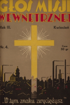 Głos Misji Wewnętrznej. R. 3, 1934, nr 4