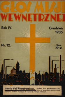 Głos Misji Wewnętrznej. R. 4, 1935, nr 12