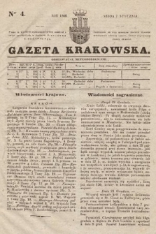 Gazeta Krakowska. 1846, nr 4