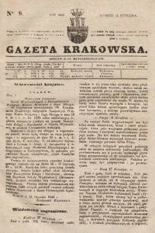 Gazeta Krakowska. 1846, nr 9