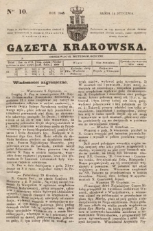 Gazeta Krakowska. 1846, nr 10