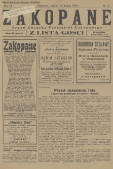 Zakopane : organ Związku Przyjaciół Zakopanego z listą gośc. R. 9, 1930, nr 8