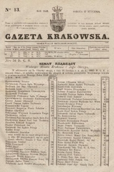 Gazeta Krakowska. 1846, nr 13
