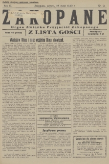Zakopane : organ Związku Przyjaciół Zakopanego z listą gośc. R. 9, 1930, nr 21