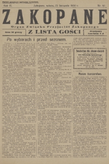 Zakopane : organ Związku Przyjaciół Zakopanego z listą gośc. R. 9, 1930, nr 47