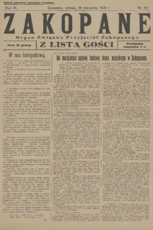 Zakopane : organ Związku Przyjaciół Zakopanego z listą gośc. R. 9, 1930, nr 48