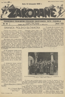 Zakopane : czasopismo poświęcone sprawom Zakopanego, Tatr i Podhala. R. 1=11, 1939, nr 12