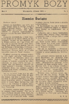 Promyk Boży. R. 6, 1952, nr PROMYK