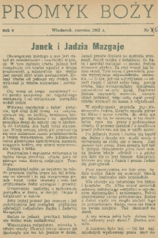 Promyk Boży. R. 6, 1952, nr PROMYK