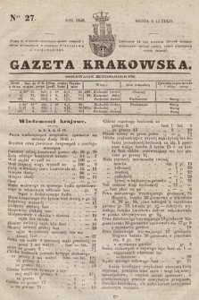 Gazeta Krakowska. 1846, nr 27