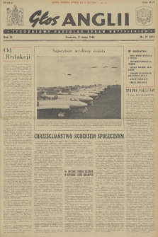 Głos Anglii : tygodniowy przegląd spraw brytyjskich. R. 3, 1948, nr 19