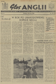 Głos Anglii : tygodniowy przegląd spraw brytyjskich. R. 3, 1948, nr 30