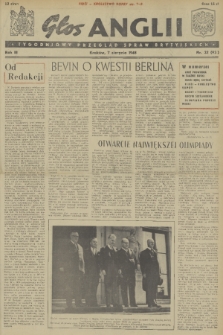 Głos Anglii : tygodniowy przegląd spraw brytyjskich. R. 3, 1948, nr 32