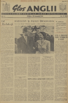 Głos Anglii : tygodniowy przegląd spraw brytyjskich. R. 3, 1948, nr 47