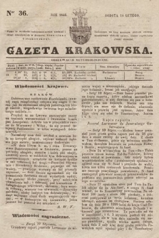 Gazeta Krakowska. 1846, nr 36