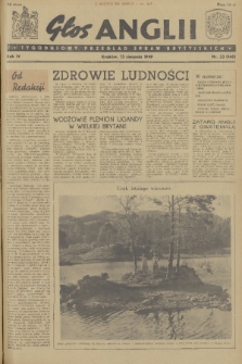 Głos Anglii : tygodniowy przegląd spraw brytyjskich. R. 4, 1949, nr 33