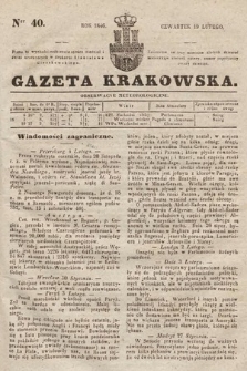 Gazeta Krakowska. 1846, nr 40