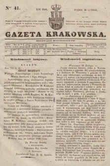 Gazeta Krakowska. 1846, nr 41