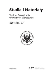 Studia i Materiały. 2016, 2 (21)