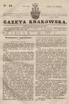 Gazeta Krakowska. 1846, nr 42