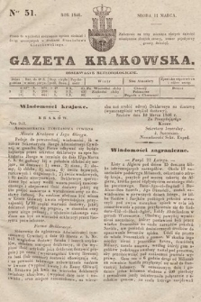 Gazeta Krakowska. 1846, nr 51