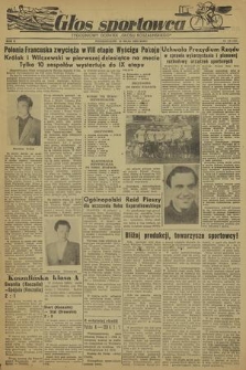Głos Sportowca : tygodniowy dodatek do „Głosu Koszalińskiego”. R. 2, 1953, nr 15 (22)