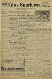 Głos Sportowca : tygodniowy dodatek do „Głosu Koszalińskiego”. R. 2, 1953, nr 43 (50)