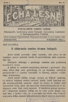 Echa Leśne : popularne pismo leśne : miesięcznik, wydawany przez Związek Zawodowy Leśników w Rzeczypospolitej Polskiej. 1924, nr 6