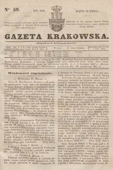 Gazeta Krakowska. 1846, nr 59