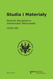 Studia i Materiały. 2022, 1 (36)