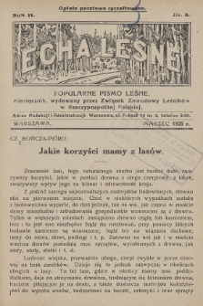 Echa Leśne : popularne pismo leśne : miesięcznik, wydawany przez Związek Zawodowy Leśników w Rzeczypospolitej Polskiej. 1925, nr 3