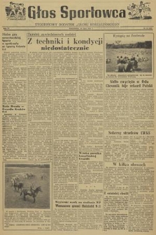 Głos Sportowca : tygodniowy dodatek do „Głosu Koszalińskiego”. R. 4, 1955, nr 26 (122)
