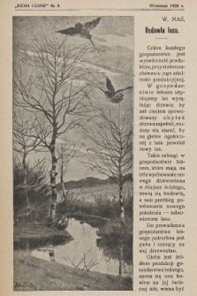 Echa Leśne. 1926, No. 9
