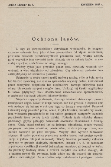 Echa Leśne. 1927, No. 4