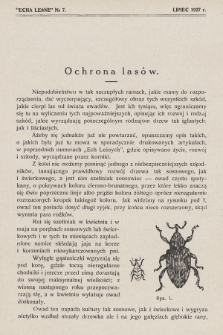 Echa Leśne. 1927, No. 7