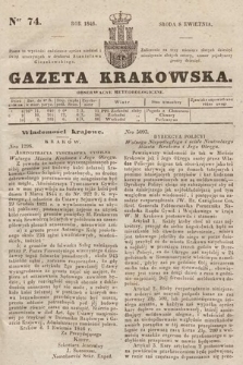 Gazeta Krakowska. 1846, nr 74