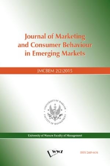Journal of Marketing and Consumer Behaviour in Emerging Markets. 2015, 2