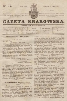 Gazeta Krakowska. 1846, nr 77