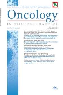 Oncology in Clinical Practice : official journal of the Polish Society of Clinical Oncology. Vol. 17, 2021, no. 1