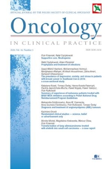 Oncology in Clinical Practice : official journal of the Polish Society of Clinical Oncology. Vol. 16, 2020, no. 3
